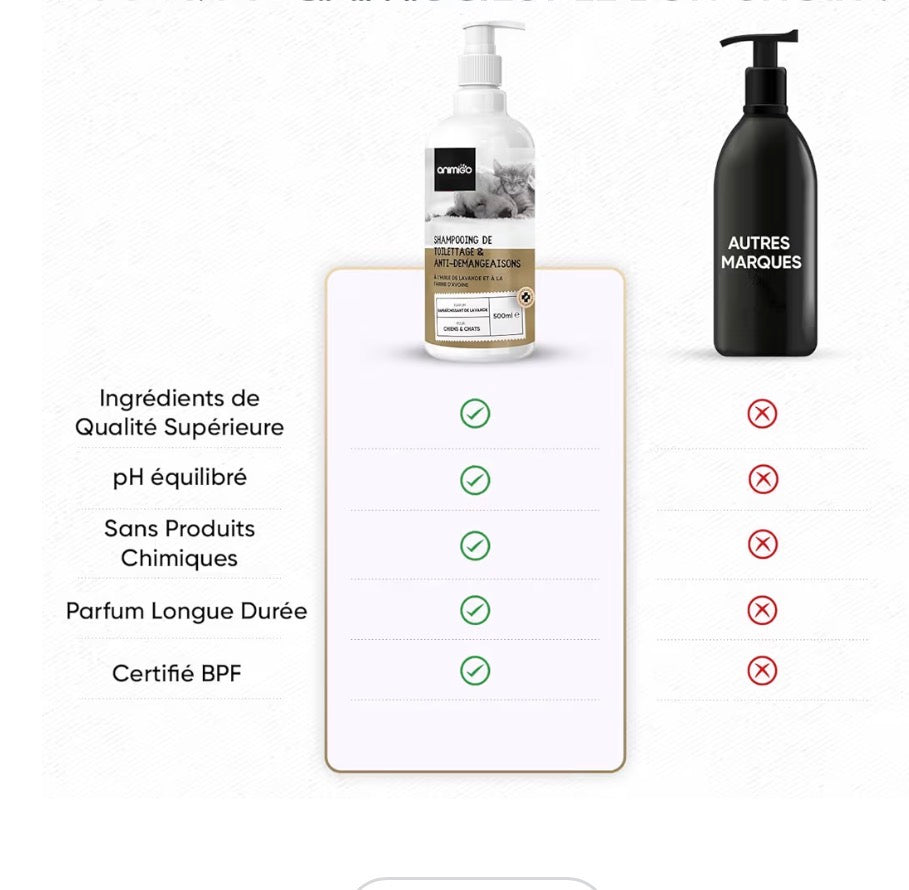 shampoing pour chiens & chat